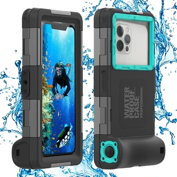 10pcs 2 Gen Vispārējo Profesionālās Ūdensizturīgs Gadījumā, iPhone 13 12 Pro Max Niršanas 15M Dziļums Case For Samsung S21 FE S22 Ultra