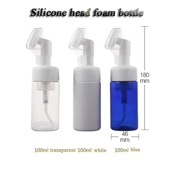 Tilpums 100 ml 250ml 20pcs/daudz Silikona galvas putu pudele, korejiešu tīrīšanas putu pudele pudele saputota Holmss pudeles
