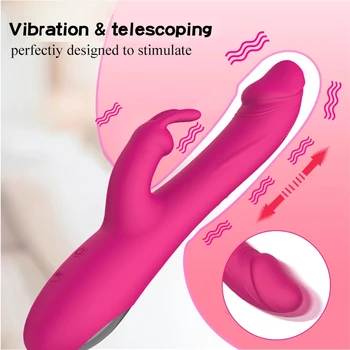 Thrusting Dildo Vibrators Sievietēm Trušu Vibrators Seksa Rotaļlietu Sieviešu Masturbator Maksts Klitora Anālais Massager Preces Pieaugušajiem 18