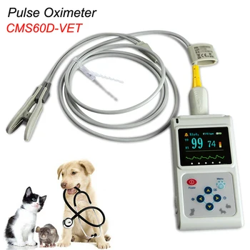 CMS60D-PIA Rokas Veterināro Pulsa oksimetru USB Dzīvnieku Spo2 Monitoru, Ausu SPO2 PR Siltuma Likme Monitori