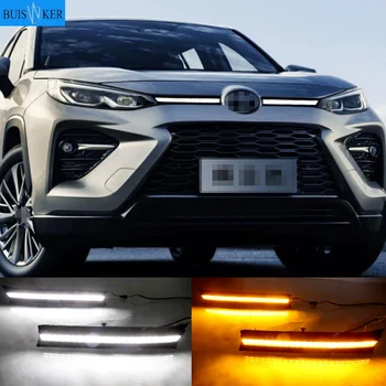 LED Dienas Gaitas Lukturi Automobiļa Motora Pārsega Apdares Gaismas, Pagrieziena Signāla Lampas Toyota Wildlander 2020-2021 Un Ārpus tās