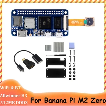 Banānu Pi M2 Nulles Quad-Core Attīstības padomē+OV5640 Kamera+USB Kabelis+Alumīnija Gadījumā (Nav Metināts)