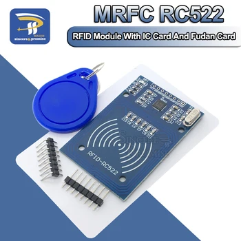 MFRC-522 RC-522 RC522 13.56 Mhz RFID Antena IC Bezvadu Modulis Arduino IC TAUSTIŅU SPI Rakstnieks Lasītājs, IC Card Tuvumā Modulis