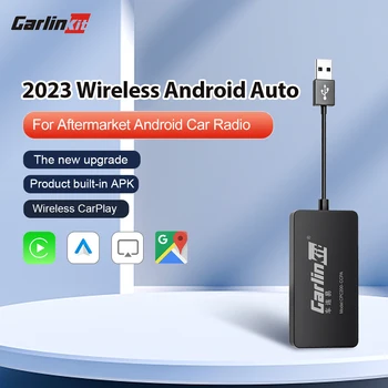 2023 CarlinKit Bezvadu & Vadu Android Auto Apple CarPlay USB Dongle Adapteri, Mirrorlink, Lai Modificētu Android Auto Ekrāns iPhone