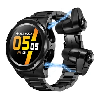 Lenovo JM06 Smart Watch 2 In 1 TWS Spēle Austiņas Vīriešiem Bluetooth Austiņas Sirds ritma Monitors Sporta Smartwatch Par Xiaomi