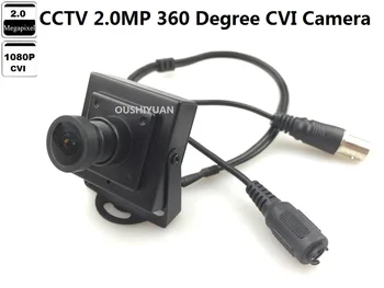 CCTV CVI 2.0 MP HD 1080P Fisheye Pilnu Skatu, Platleņķa 360 Grādu Objektīvs 1.4 mm Mini CVI HD 1080P Kamera