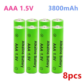 100% Jauns 3800mAh AAA Alkaline Baterijas AAA Uzlādējamās Baterijas Tālvadības Rotaļlieta Batery Dūmu Signalizācijas ar Lādētāju
