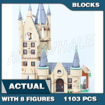 1103pcs Burvju Pasaulē Burvju Skolas Pils Tornis 11573 Modeli, Celtniecības Bloki, Rotaļlietas Saderīgs Ar Ķieģeļiem