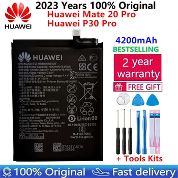 2023 100% Oriģināls Augstas Kvalitātes 4200mAh HB486486ECW Mobilā Tālruņa, Akumulatora, Huawei P30 Pro Mate20 Pro Mate 20 Pro Baterijas