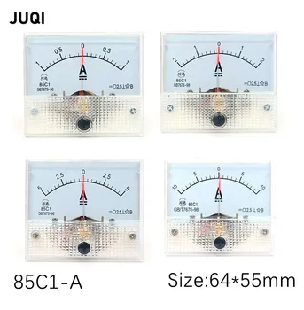 85C1-DC /75mv Amperemeter Platums Analogais Panelis AMP Pašreizējo Meter10A -0 - 10.A Ammeter 1.A, 3.A, 5.A 10.A 20A 30A 50A 100.A 200A 500A