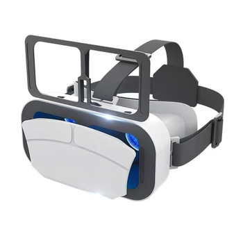 VR Brilles 3D Filmu Integrētu Spēle Mašīnas Interaktīvās Virtuālo Realitāti, Acs Lēca Valkā Austiņas Digital 3D Brilles, Aizsargķiveres