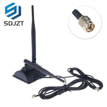 Divjoslu WiFi Router Dual RP-SMA Male Signālu Pastiprinošo Antenu Tīkla Pastiprinātāju, kas 2.4 GHz 5GHz 5.8 GHz Bezvadu Paplašinātāju