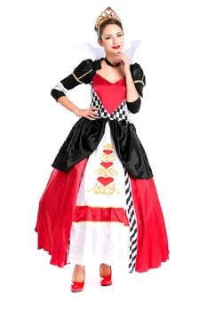 Jaunu arrivel sexy halloween pieaugušo karaliene siltuma cosplay kostīmi vairumtirdzniecības karaliene kleita M4615