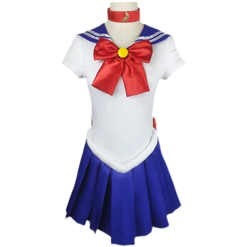Sailor Moon Tsukino Usagi Cosplay Kostīmu Anime Rakstzīmes Sollar Mēness Uzvalks Pilns Komplekts Vārdā Mēness-Novērst Jūs
