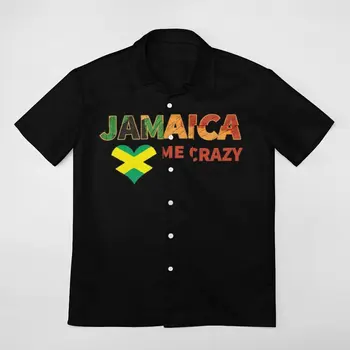 Jamaikas Mani Crazy, Jamaika Quote Grafiskais Gadījuma Top Grafiskais Tee Pantdress Īss Piedurknēm Krekls augstākās Kvalitātes Beach ASV Izmērs