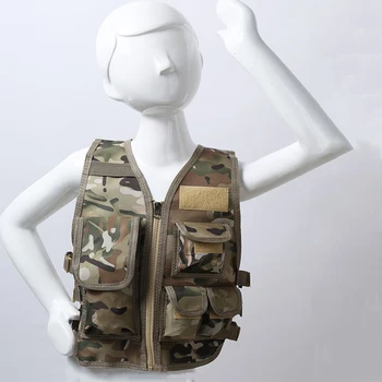 Militāro Bērniem Maskēties Medību Drēbes Vīriešiem Kaujas Ekipējumu Armijas Taktiskā Veste Bērniem Cosplay Kostīmu Airsoft Snaiperis Vienotu