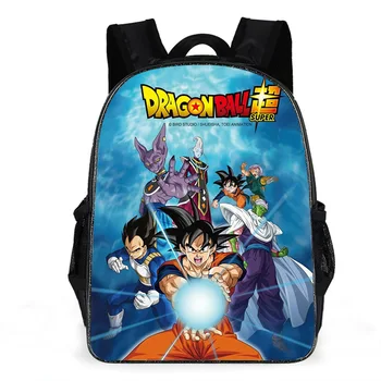 Dragon Ball Mugursoma Anime Jaunu 3D Printe Bērnu Skolas Somas Zēni Meitenes Goku Gadījuma Ceļojumu Mugursoma