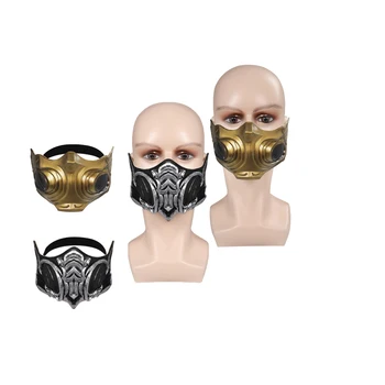 Spēle Kombat Cosplay Aksesuārus, Sub-Zero Scorpion Maska Mortal Cos Lateksa Ķivere Cilvēks Masku Halloween Puse Tērpu Aksesuāri