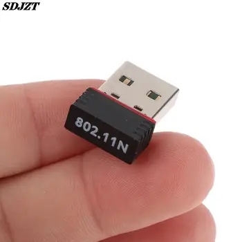 Mini-USB Bezvadu Uztvērējs Dongle Tīkla Kartes Ārējo Wifi Adapteri 802.11 n Antenas 150Mbps Desktop Laptop 1GAB.