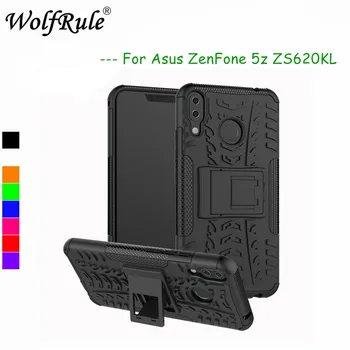 WolfRule Asus Zenfone 5z ZS620KL Gadījumos Segtu divu līmeņu Bruņas Atpakaļ Lietā Par Asus Zenfone 5z ZS620KL Gadījumā, Silikona Asus 5 ZE620KL