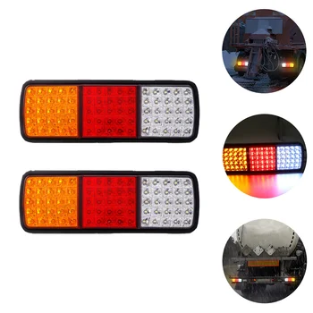 Tri-color Aizmugurējie Lukturi LED Kravas automašīnu Rezerves Piekabes Apgaismes Lampas Piederumi Bremzes