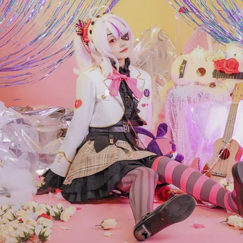 Japāņu anime virtuālo Vtuber Maria Marionete cosplay Sieviešu Ziemassvētki Halloween kostīmu lolita svārki pirms pārdošanas