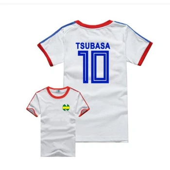 Bērniem Vasarā Anime Captain Tsubasa Ozora 3D Drukas Topi Zēni Meitenes Modes Sporta Atpūtas Streetwear O-veida Kakla T Kids t-veida Topi