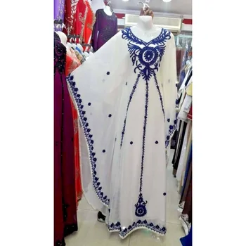 Tumši Zila Dubaija Žoržets Marokas Garš Krekls, Kleita Jilbab Abaya Apģērbu Eiropas un Amerikas Modes Tendences