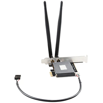 MINI PCIE Darbvirsmas Wifi Adapter PCI-E X1 Bezvadu Wifi Tīkla Adapteris Converter Kartes Atbalsts Bluetooth PC