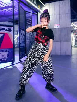 Bērnu Džeza Deju Rudens Modes Meiteņu Sniegumu Apģērbu Komplekts Foršs Un Skaists Ielu Hip Hop Sievietēm