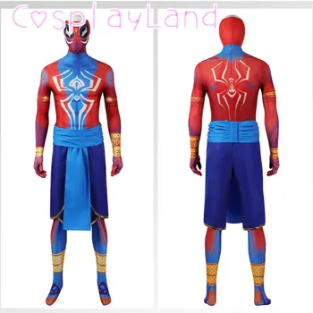 Noslēpt Spider Cosplay Kostīmu Spandex Zentai Uzvalks ar Sarkanu Masku Halloween Kostīmi Iedomātā Apģērbs par Cilvēku Jumpsuit