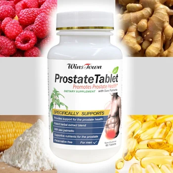 Bezmaksas piegāde 60 Tabletes vīriešu nieres toniku tablešu zāļu ekstrakts Atbalstu prostatas Uzlabot dzīves kvalitāti veselības pārtikas