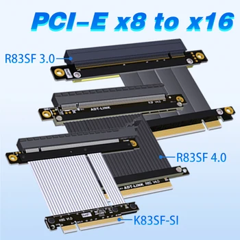 2023 JAUNU 4.0 3.0 PCIe X8, Lai X16 Paplašinājuma Stāvvadu Kabeļu PCI Express PCI-E 8x 16x Atbalsta AMD NVIDIA Graphics Video Kartes RTX3060