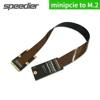 Mainboard Mini PCIe M., 2 Tīkla Kartes SSD Adaptera Kabelis A/E Taustiņu Saskarne Ngff Minipcie M2 Elastīgu FFC Lentes pagarinātāja Vads