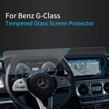 Auto Uzlīmes Ekrāna Aizsargs Benz G-Klase 2023 Navigator Displejs Rūdīta Stikla Ar Aizsargplēvi Auto Piederumi Transportlīdzekļiem