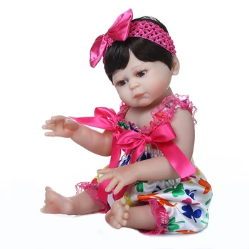 SANDIE 48CM pilna ķermeņa mīksto slicone touch atdzimis bērnu lelle atdzimis Vannas rotaļlieta mīļu bērnu izmērs meitene bebe lelle