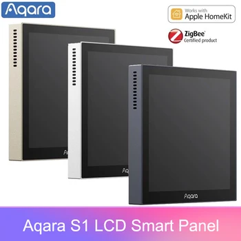 Aqara Smart Scene Paneļa Slēdzis S1 Zigbee 3.0 3.95 collu IPS Krāsu Touch Screen Smart home APP Siri Balss Vadība Atbalsta HomeKit