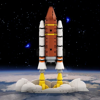 KM Space Shuttle Raķešu Celtniecības Bloki Uzsākt Centrs Šatla Ekspedīcija Salikt Kosmosa Ķieģeļi Rotaļlietas Bērniem Dzimšanas dienas Dāvana
