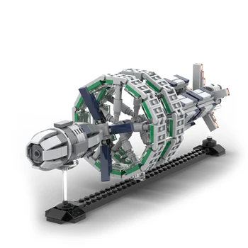 KM Augsto Tehnoloģiju Radošās Idejas Kosmosa kuģa modeli, Celtniecības Bloki DIY Samontēti Ķieģeļi Izglītojošas Rotaļlietas bērniem Dāvanas