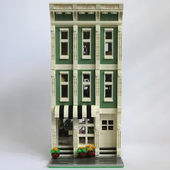 Km Moduļu Ēka Ziedu Nams Debesskrāpju Celtniecības Bloki Uzņēmuma galvenā Mītne Street View Modelis Rotaļlietas Bērniem Dāvanas