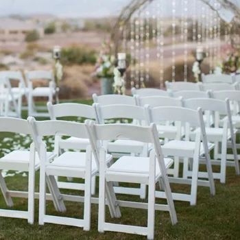 24pcs)kāzu mēbeles balts balts Āra Mēbeles, Dārza Komplekts Koka Saliekami Kafejnīca plastmasas Saliekamie Krēsli Notikumi
