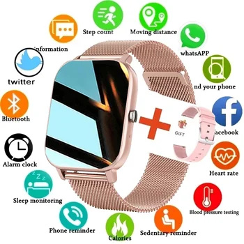 2023 Jaunā Sieviešu Bluetooth Zvanu Smartwatch Vīriešiem HD Pielāgošanas Skalu, skārienekrānu, Bluetooth Mūzikas Fitnesa Sporta Smart Skatīties Dāmas