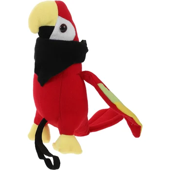 Pirātu Kostīmu Rotaļlieta Papagailis, Pildīti Radošo Putnu Ornamentu, Plīša Dzīvnieku Plecu Balsts