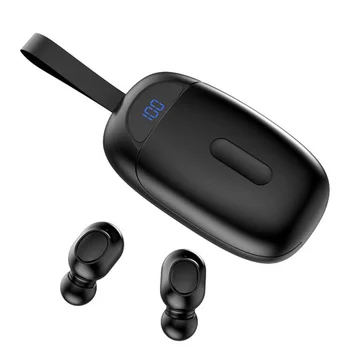 Bluetooth Austiņas 5.0 Bezvadu Austiņas Trokšņu Slāpēšana Dziļu Basu, Stereo Sporta Earbuds Ausī Dual Ar Maksas kaste