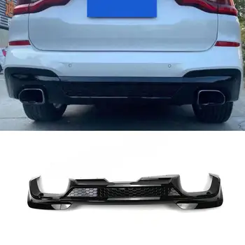 ABS Materiāla, Oglekļa Izskatās Aizmugures Bufera Lūpu Difuzoru Pagarināšanu Vāks BMW X3M G01 2019-2021