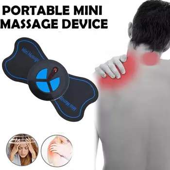 Mini Saprātīga Impulsa Mini dzemdes Kakla Massager Masāža Plāksteris Portatīvo Visa Ķermeņa Muskuļu Relaksāciju Plāksteris Atpūta W8U3