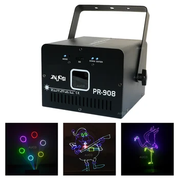 500mW RGB DMX Skaņas aktivizēta Lāzera ILD TF Kartes Animācijas Programma Skenēt Projektora Gaismas Staru, Bārs, Disco Party DJ Skatuves Apgaismojums