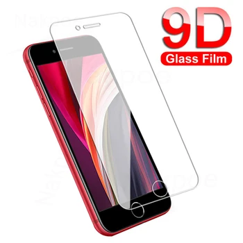 9D Anti-Sprādziena Aizsardzības Stiklu Apple iPhone 7 8 6 6S Plus Rūdīts Ekrāna Aizsargs, iPhone 5 5S 5C SE 2020 2022 Stikla Plēves