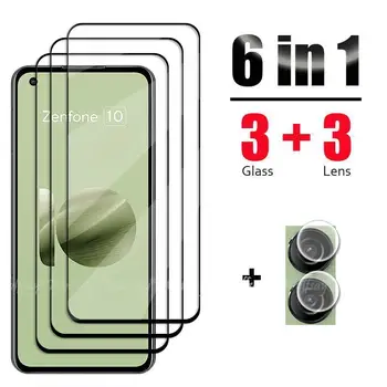 6 In 1 Par Asus Zenfone 10 Stikls Rūdīts Stikls Asus Zenfone 10 Stikla Pilnībā Segtu Ekrāna Aizsargs Kameras Filmu Zenfone 10 Stikls