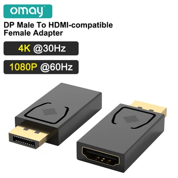DP Vīrietis Ar HDMI saderīgas Sieviešu Adapteris Displeja Ports, HDMI-saderīgam Sadalītāja HD TV Kabeļa Adapteris TV Projektoru 4K@30Hz AUX